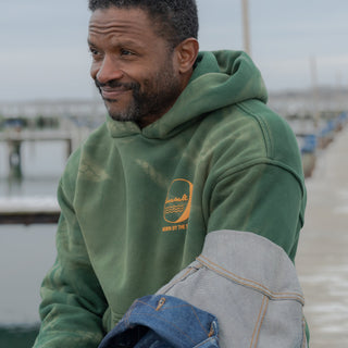SEAWASHED DECK HOODIE · SEA GREEN