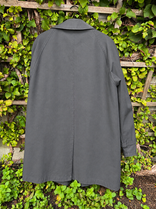 Vintage Burberry Faded Navy Trench Coat