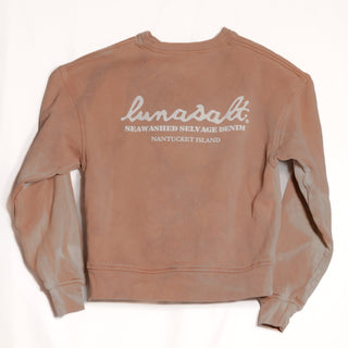 DECK FLEECE CREWNECK — ISLAND RED Coatue-Wash