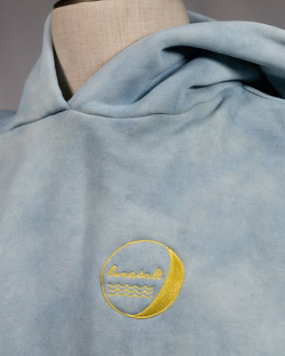 SEAWASHED DECK HOODIE · INDIGO SKY