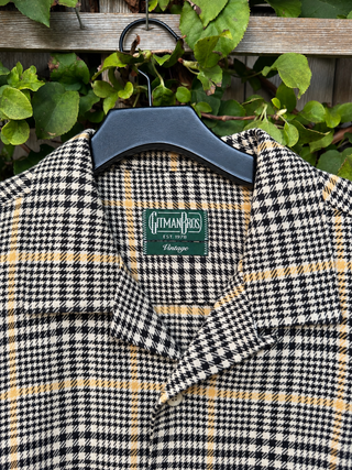 Vintage Gitman Bros. Houndstooth Plaid Shirt